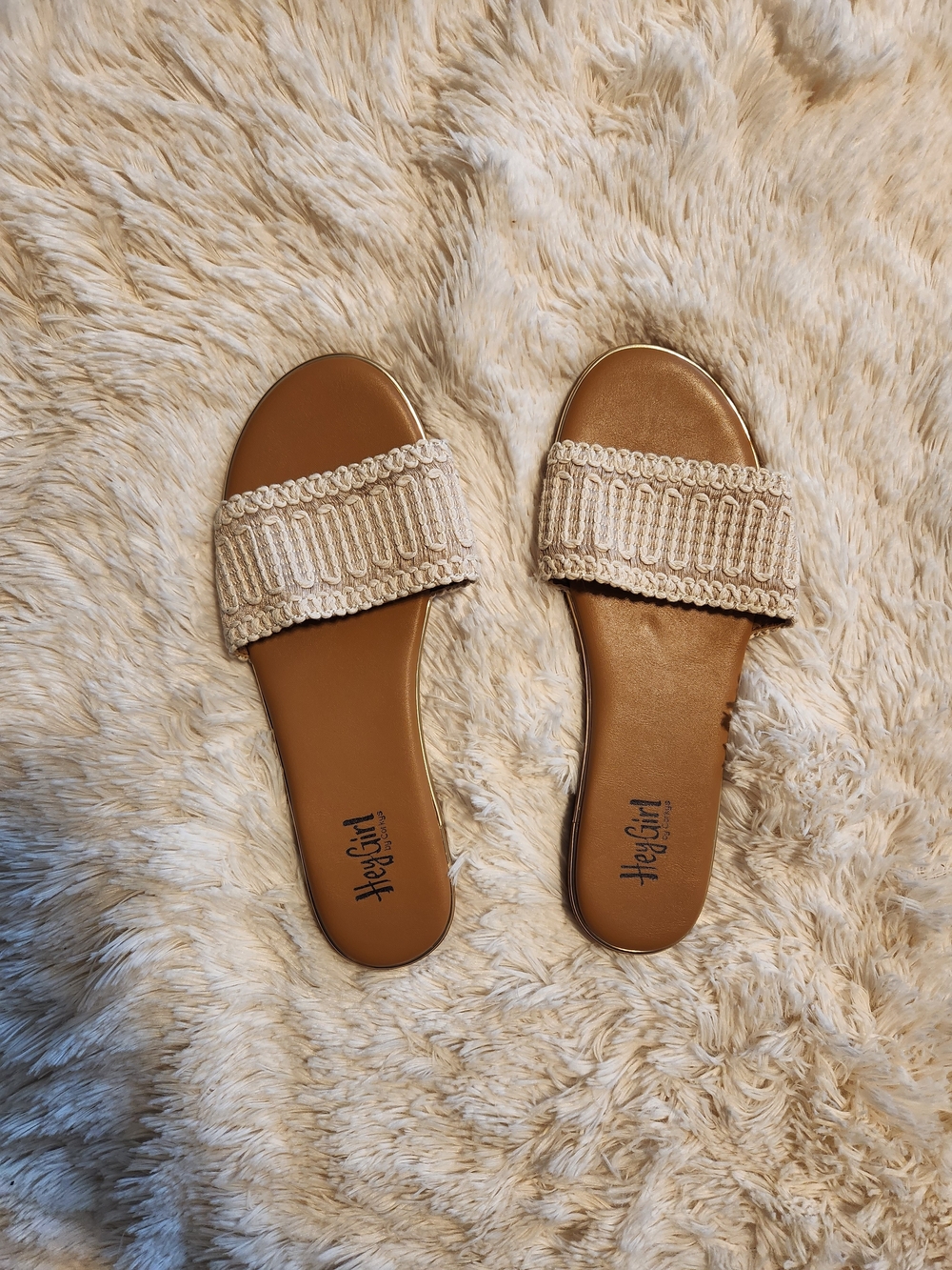 Women's HeyGirl By Corkys Sandals with Cream Braided Strap